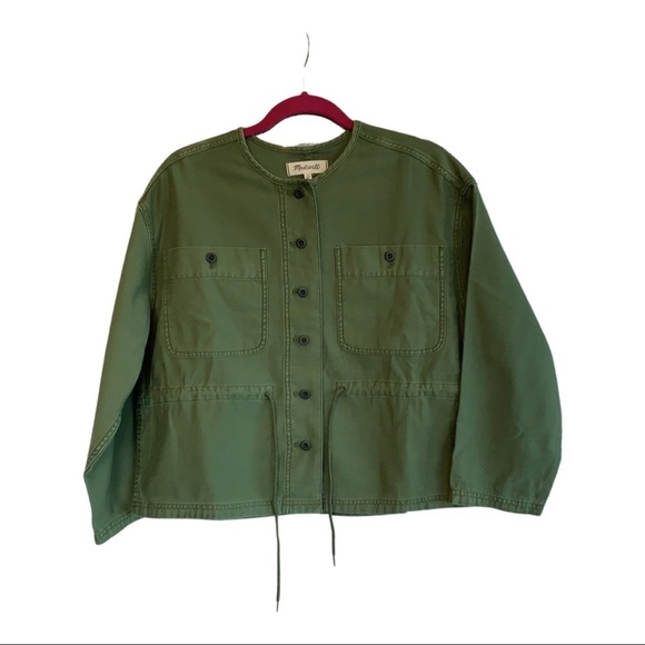 💕x4HP💕Madewell army green utility jacket size small - Picture 5 of 9